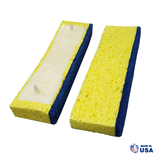 HOMEMAID® Hinge Style Cellulose w/Scrubber Sponge Mop Replacement Hea