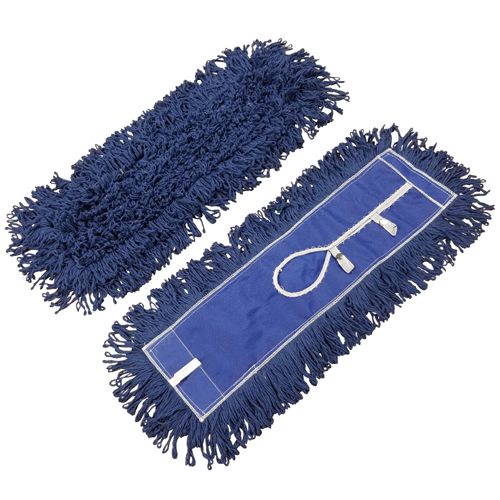 HOMEMAID® Premium 24 Inch Blue Cotton Loop-End Dust Mop Head
